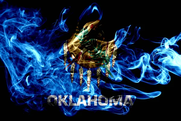 Oklahoma Staat Rook Vlag Verenigde Staten Van Amerika — Stockfoto