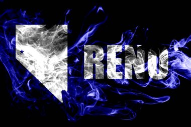 Reno City duman bayrağı, Nevada Eyaleti, Amerika Birleşik Devletleri