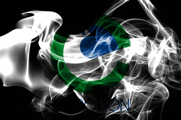 Carrollton city smoke flag, Texas  State, United States Of America