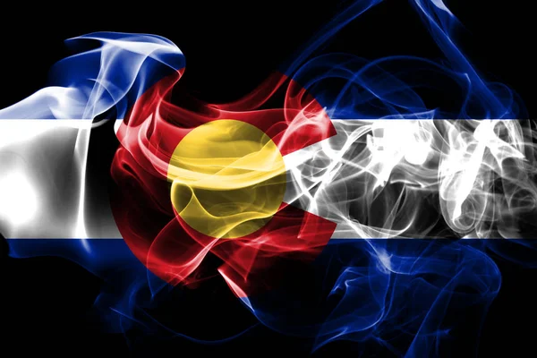 Flaga Dymu Colorado Stany Zjednoczone Ameryki — Zdjęcie stockowe