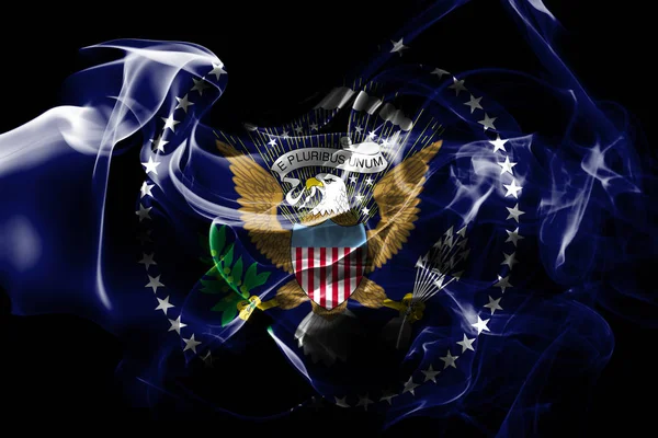 President United States State Smoke Flag United States America — Stock Photo, Image