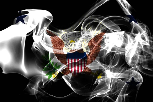 State Smoke Flag United States America — Stock Photo, Image