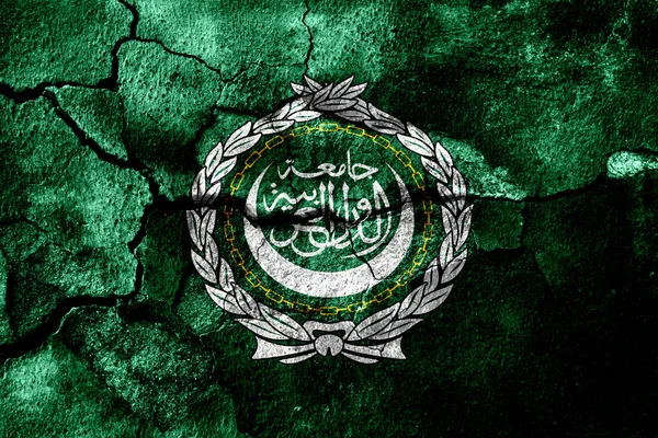 阿拉伯联盟生锈的纹理标志 生锈的背景 — 图库照片