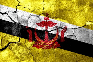 Brunei paslı doku bayrak, paslı arka plan