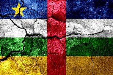 Orta Afrika Cumhuriyeti paslı doku bayrak, paslı arka plan