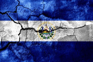 El Salvador paslı doku bayrak, paslı arka plan