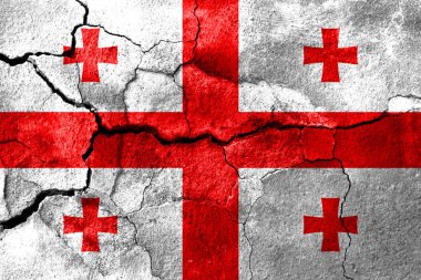 Georgia paslı doku bayrak, paslı arka plan