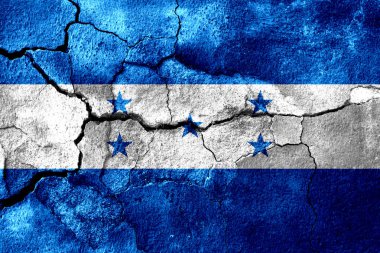 Honduras paslı doku bayrak, paslı arka plan