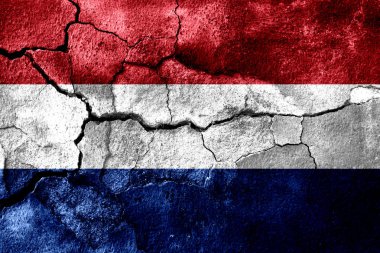 Hollanda paslı doku bayrak, paslı arka plan