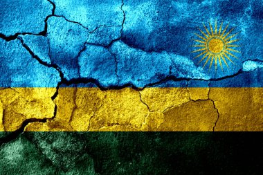 Ruanda paslı doku bayrak, paslı arka plan