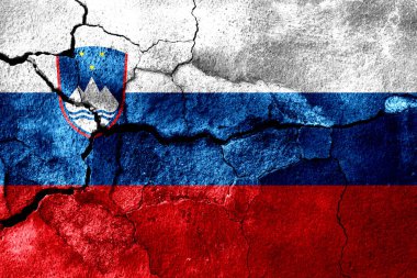 Slovenya paslı doku bayrak, paslı arka plan