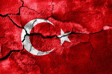 Türkiye'de paslı doku bayrak, paslı arka plan