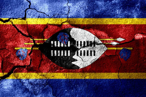 Swaziland Rostiga Textur Flagga Rostig Bakgrund — Stockfoto