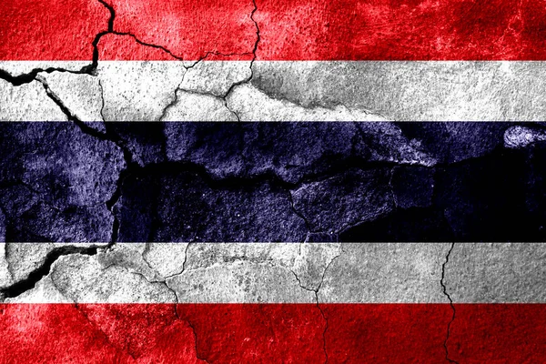 Bandera Textura Oxidada Tailandia Fondo Oxidado —  Fotos de Stock