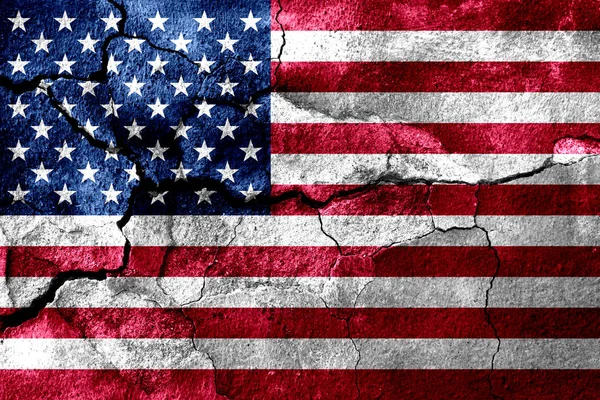 Amerika Birleşik Devletleri Paslı Doku Bayrak Paslı Arka Plan — Stok fotoğraf