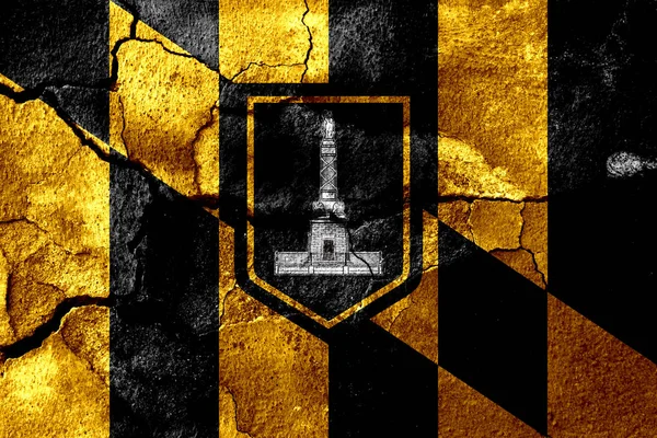 Baltimore City Smoke Flag Maryland State États Unis Amérique — Photo