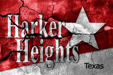Harker Heights City duman bayrağı, Teksas Eyaleti, Amerika Birleşik Devletleri