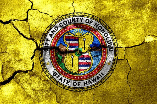 Flaga Dymu Tytoniowego Honolulu Hawaje Stany Zjednoczone Ameryki — Zdjęcie stockowe