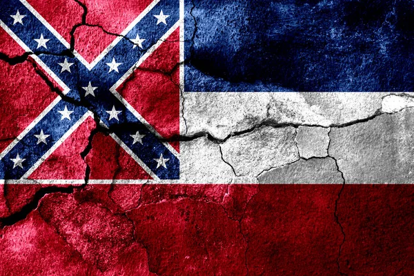 Bandera Humo Del Estado Mississippi Estados Unidos América —  Fotos de Stock