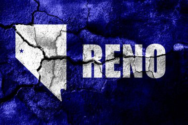 Reno City duman bayrağı, Nevada Eyaleti, Amerika Birleşik Devletleri