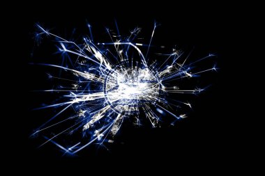 Buffalo, New York havai fişek bayrak köpüklü. Yeni yıl 2019 ve Noel partisi konsepti