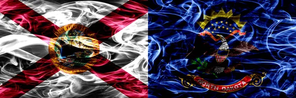 美利坚合众国北达科他州烟雾旗 — 图库照片