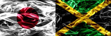 Japonya Rakip Jamaika, Jamaika duman bayrakları yan yana yerleştirilmiş