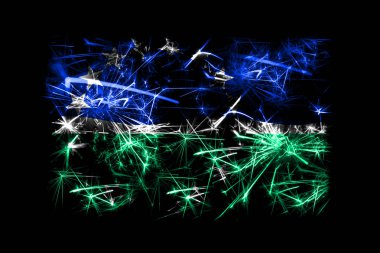 Hampton Roads, Virginia havai fişek bayrak köpüklü. Yeni yıl 2019 ve Noel partisi konsepti