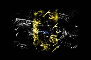 Pittsburgh, Pennsylvania havai fişek bayrak köpüklü. Yeni yıl 2019 ve Noel partisi konsepti