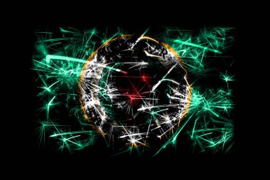 Worcester, Massachusetts havai fişek bayrak köpüklü. Yeni yıl 2019 ve Noel partisi konsepti