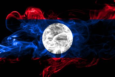 Laos renkli yasaktır bayrak 2018