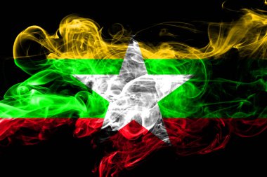 Myanmar renkli yasaktır bayrak 2018