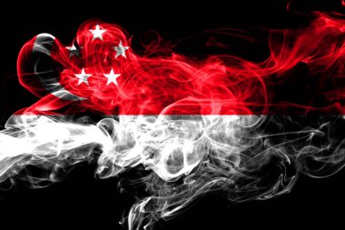 Singapur renkli yasaktır bayrak 2018