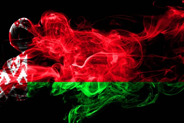 Weißrussland Bunte Raucherfahne 2018 — Stockfoto