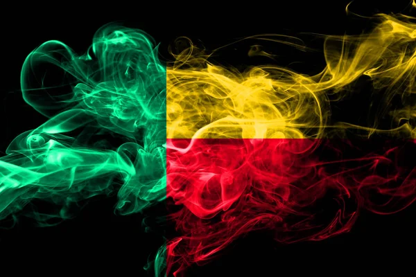 Benin Colorful Smoking Flag 2018 — Stock Photo, Image