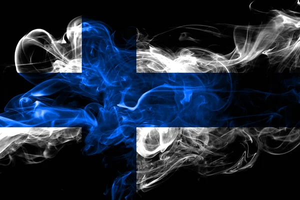 Finnország Színes Dohányzás Zászló 2018 — Stock Fotó