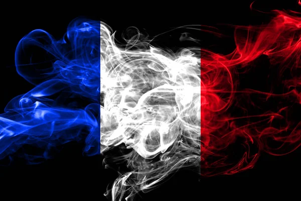 法国五颜六色的吸烟旗2018 — 图库照片
