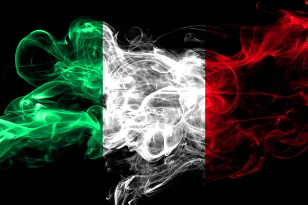 Itália Bandeira Fumante Colorido 2018 — Fotografia de Stock