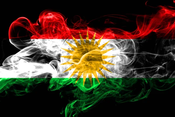 Kurdisztán Másolása Színes Dohányzás Zászló 2018 — Stock Fotó