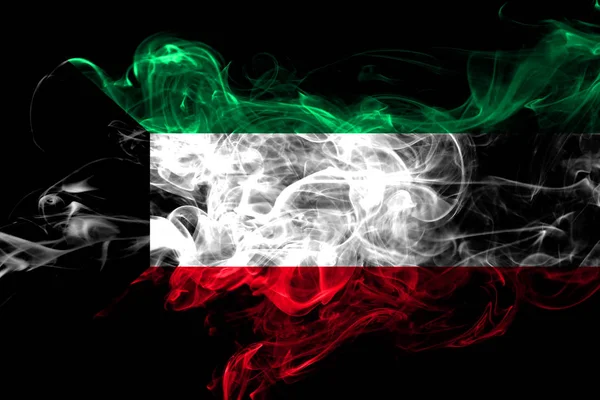 Kuwait Bandiera Fumante Colorata 2018 — Foto Stock