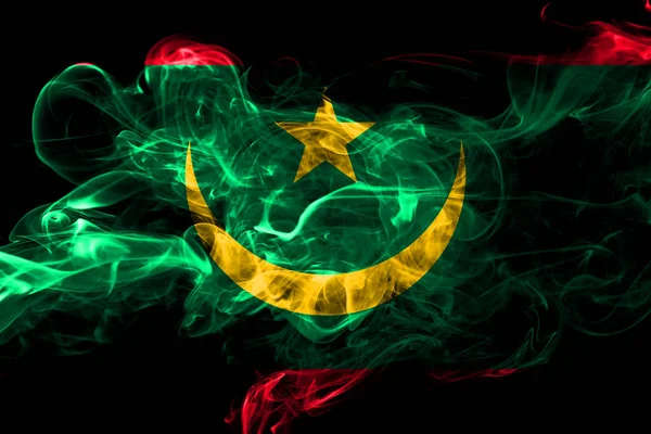 Цветной Флаг Мавритании 2018 Года — стоковое фото
