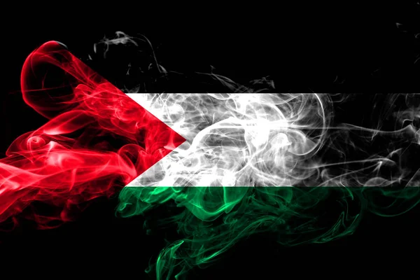 Palestine Colorful Smoking Flag 2018 — Stock Photo, Image