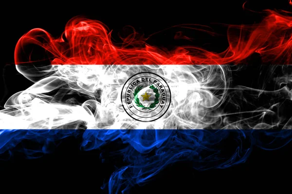 Paraguay Colorful Smoking Flag 2018 — Stock Photo, Image