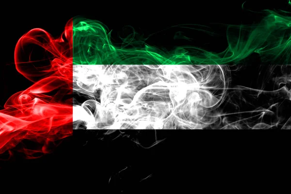 United Arab Emirates colorful smoking flag 2018