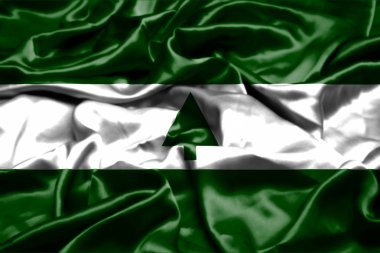 Greenbelt Maryland bayrak rüzgarda sallayarak. Amerika Birleşik Devletleri