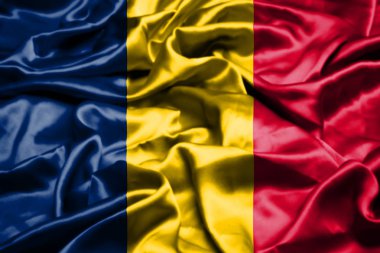 Çad bayrağı rüzgarda dalgalanıyor