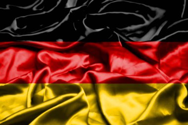 Almanya bayrağı rüzgarda dalgalanıyor