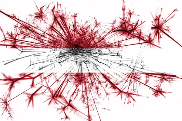 Letland Vuurwerk Mousserend Vlag Nieuwjaar 2019 Kerstmis Partij Concept — Stockfoto