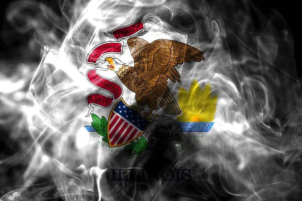 Drapeau Fumée État Ixelles États Unis Amérique — Photo