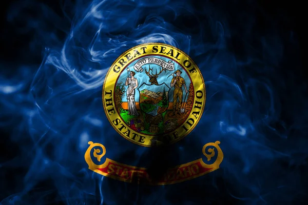Idaho State Smoke Flag Estados Unidos América —  Fotos de Stock